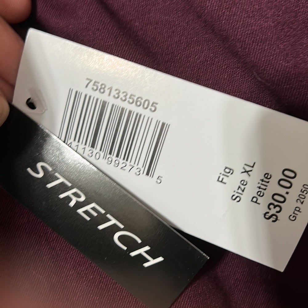 New with tags- BonWorth pants and jacket in fig - Picture 8 of 10